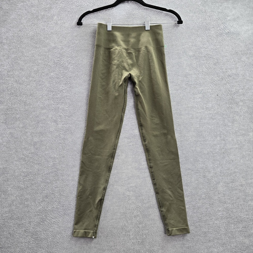 Alphalete Women Activewear Pants XS Green Legging Yoga Mid Rise 24" Inseam